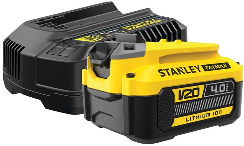 STANLEY SFMCB14M1 FatMax Startovací sada V20 4,0Ah (1 baterie + nabíječka) STANLEY SFMCB14M1 FatMax Startovací sada V20 4,0Ah (1 baterie + nabíječka)
