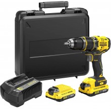STANLEY SFMCD721D2K V20 Aku vrtačka s příklepem (80Nm/18V/2x2,0Ah), kufr
