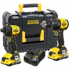 STANLEY SFMCK201D2T FatMax V20 Aku kombinovaná sada (18V/2x2,0Ah), Pro-Stack