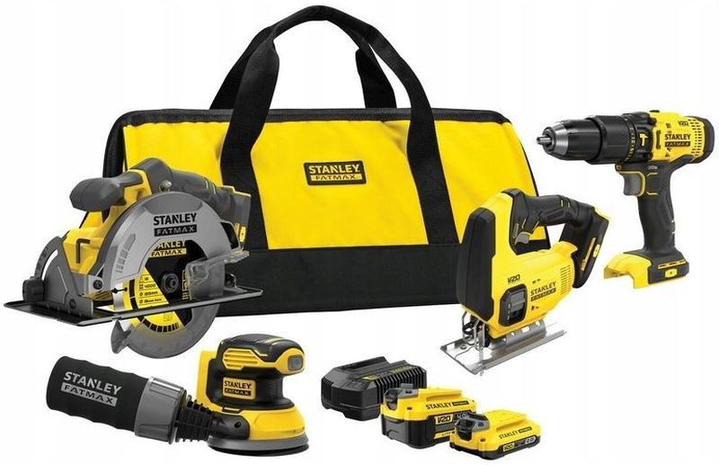 STANLEY SFMCK412MDS FatMax V20 Aku kombinovaná sada (18V/1x2,0Ah/1x4,0Ah), taška