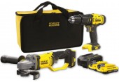 STANLEY SFMCK471D2S FatMax V20 Aku kombinovaná sada (18V/2x2,0Ah), brašna