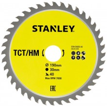STANLEY STA13035 Pilový kotouč TCT/HM pro příčné řezy 190x30mm, 40 zubů