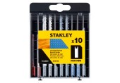 STANLEY STA28020 10dílná sada pilových listů HCS-HSS do dřeva a kovu, uchycení "U