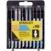 STANLEY STA28050 10dílná sada pilových listů HCS-HSS do dřeva a kovu, uchycení "T" STANLEY STA28050 10dílná sada pilových listů HCS-HSS do dřeva a kovu, uchycení "T"