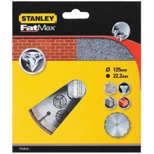 STANLEY STA38107-XJ Diamantový kotouč segmentový na beton/cihly 125 x 22,2 mm