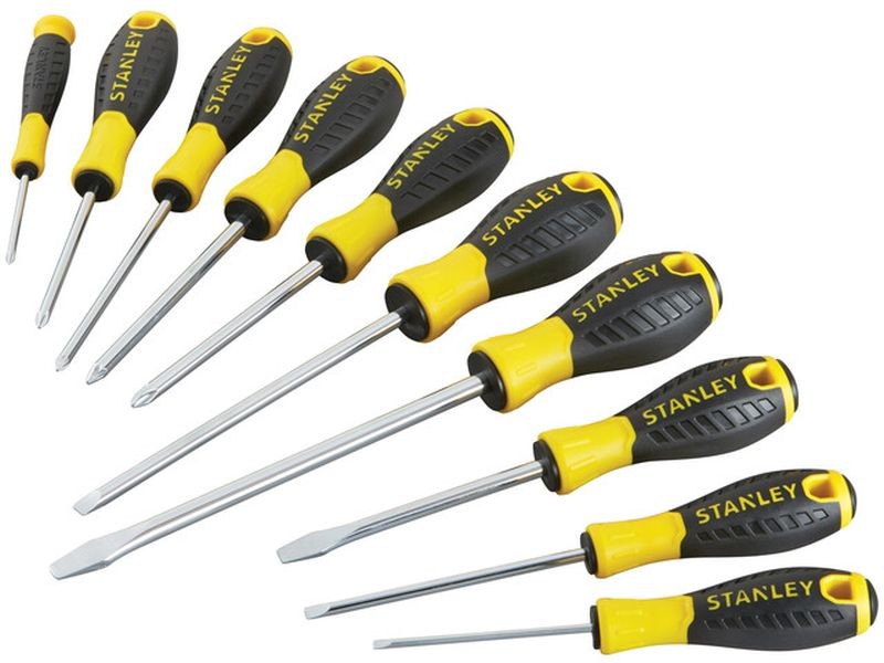 STANLEY STHT0-60211 Essential 10dílná sada šroubováků STANLEY STHT0-60211 Essential 10dílná sada šroubováků