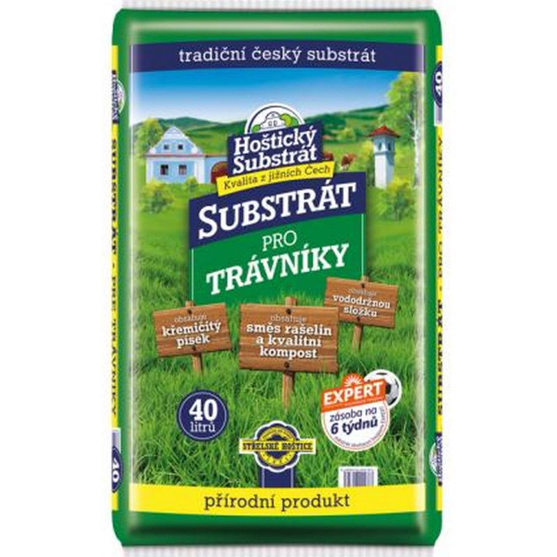 Hoštický substrát pro trávníky 40l