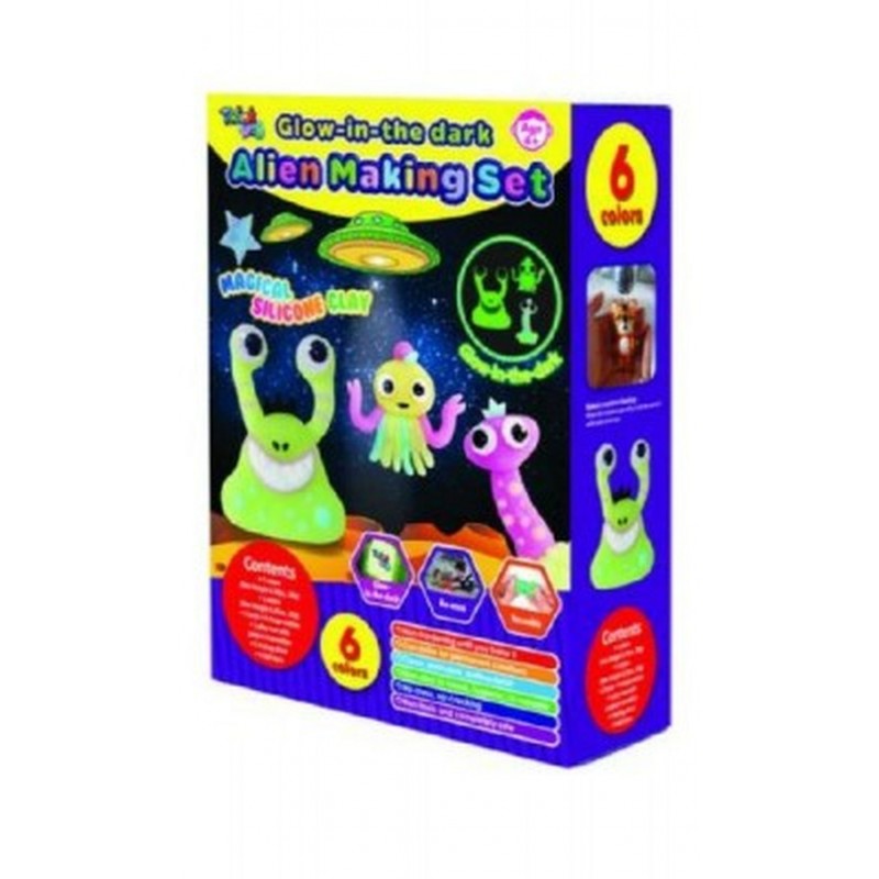 LOWLANDS Silikonová sada Mimozemšťan svítící ve tmě 88800931 LOWLANDS Silikonová sada Mimozemšťan svítící ve tmě 88800931