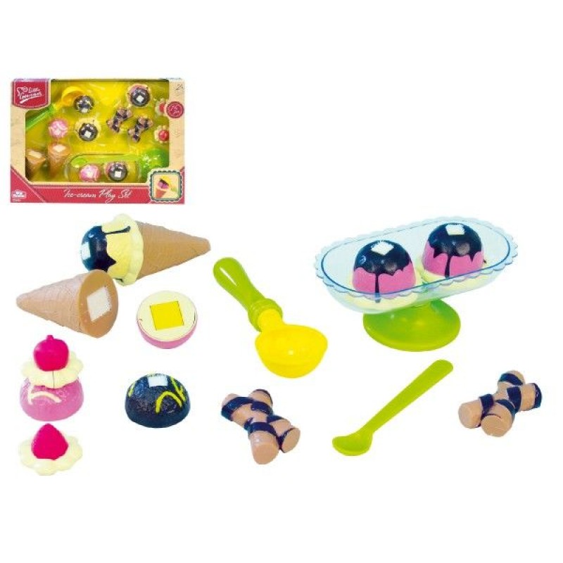 Sada zmrzlina s doplňky, krájecí, plast, 15ks 00622848