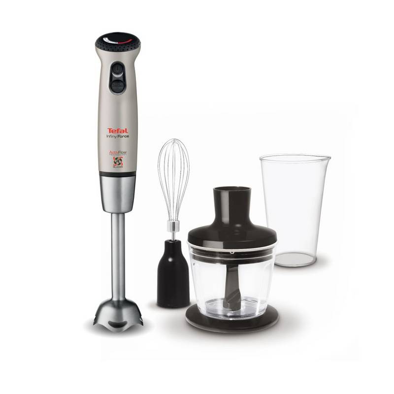 TEFAL InfinyForce tyčový mixér metalická šampaň / černá HB863A38 TEFAL InfinyForce tyčový mixér metalická šampaň / černá HB863A38