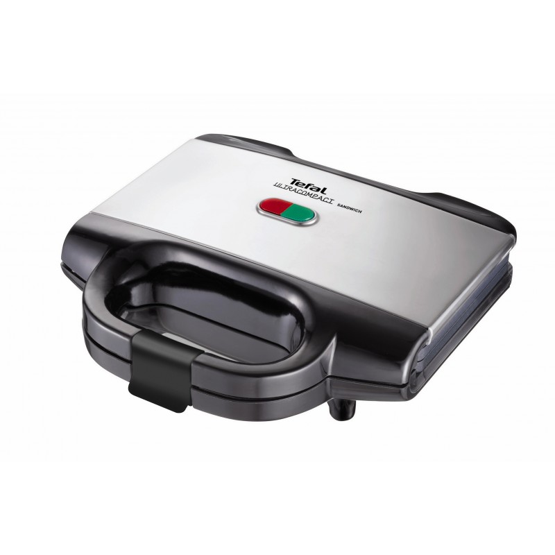 TEFAL Ultracompact inox sendvičovač chrom/černá SM155233