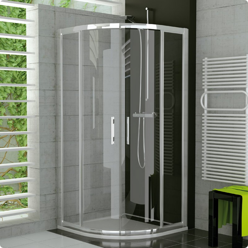 RONAL TER TOP-Line čtvrtkruh 75-90cm, R50, matný elox/Cristal perly TER50SM10144 RONAL TER TOP-Line čtvrtkruh 75-90cm, R50, matný elox/Cristal perly TER50SM10144