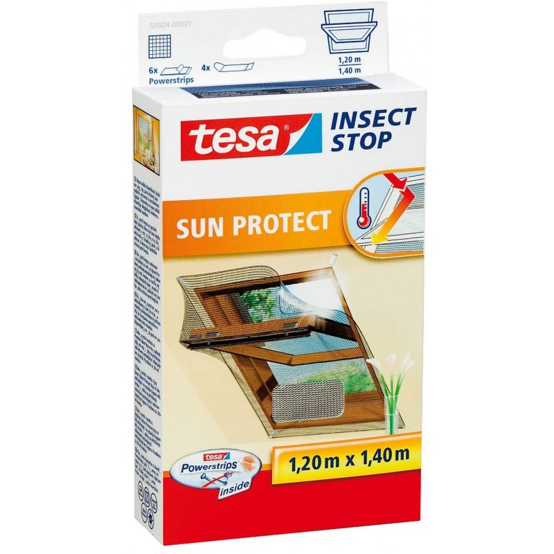 TESA Insect Stop Síť proti hmyzu do střešního okna COMFORT, odrážející sluneční paprsky 55924 TESA Insect Stop Síť proti hmyzu do střešního okna COMFORT, odrážející sluneční paprsky 55924