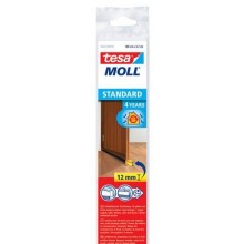 TESA MOLL Kartáčová lišta pod dveře, na hladké povrchy, hnědá, 1m x 12mm 05433-00101-00