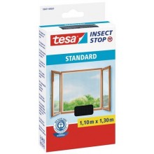 TESA Síť proti hmyzu STANDARD, na okno, antracitová, 1,1m x 1,3m 55671-00021-03