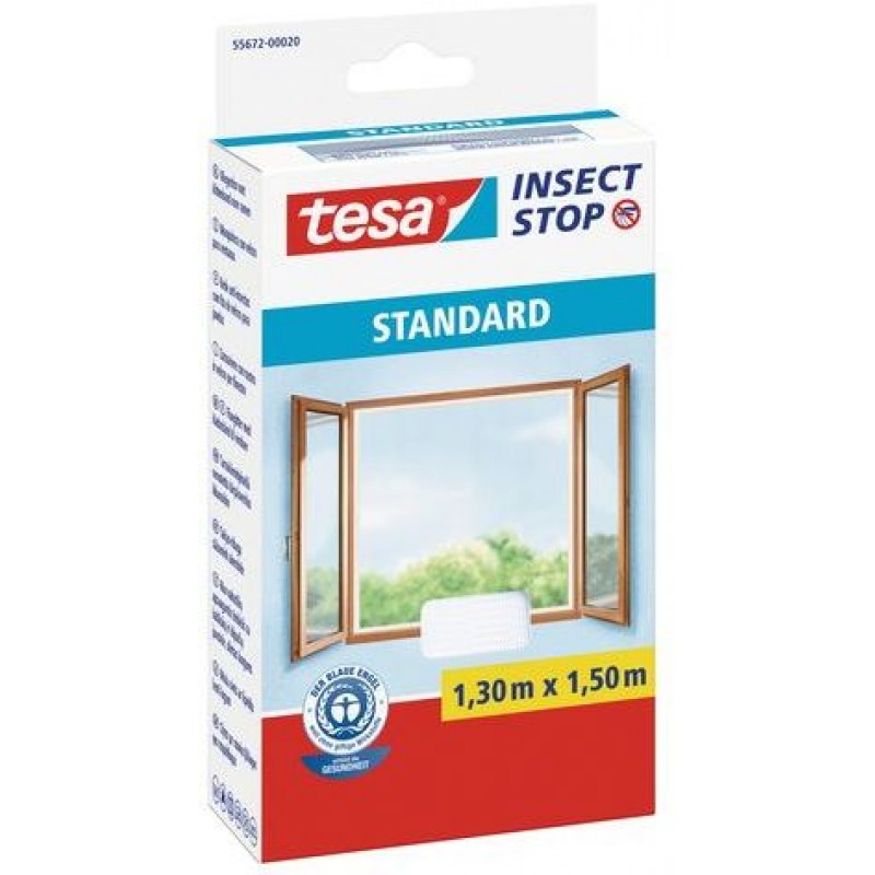 TESA Síť proti hmyzu STANDARD, na okno, bílá, 1,3m x 1,5m 55672-00020-03 TESA Síť proti hmyzu STANDARD, na okno, bílá, 1,3m x 1,5m 55672-00020-03