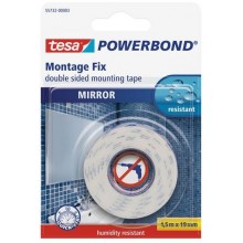 TESA Powerbond Montážní oboustranná pěnová páska na zrcadla, bílá, 1,5m x 19mm 55732-00003-02
