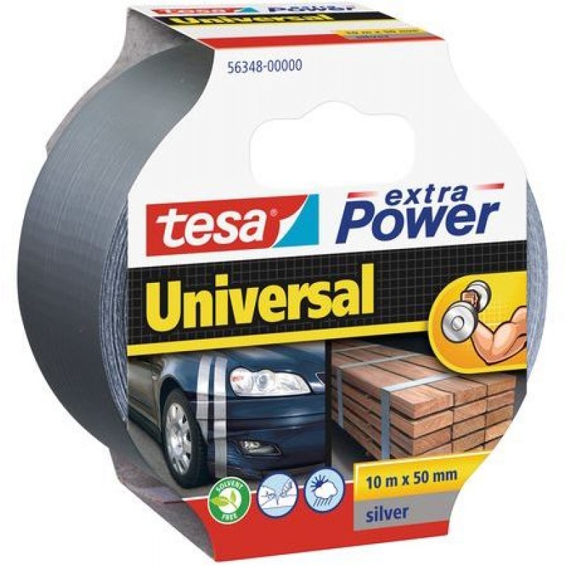 TESA Opravná páska Extra Power Universal, textilní, silně lepivá, stříbrná, 10m x 50mm 56348-00000-06 TESA Opravná páska Extra Power Universal, textilní, silně lepivá, stříbrná, 10m x 50mm 56348-00000-06