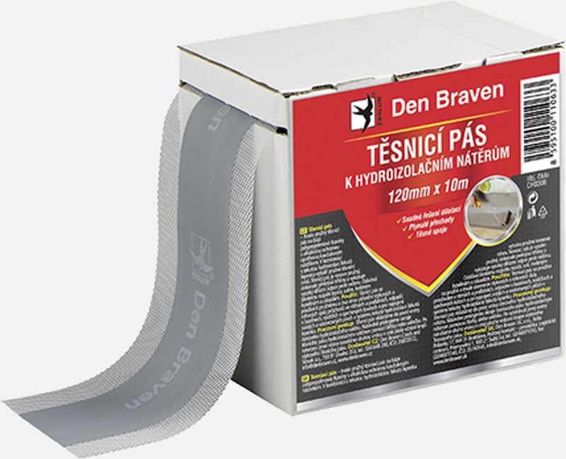 DEN BRAVEN Těsnicí pás S-T Profi 120 mm x 10 m šedá CH0306