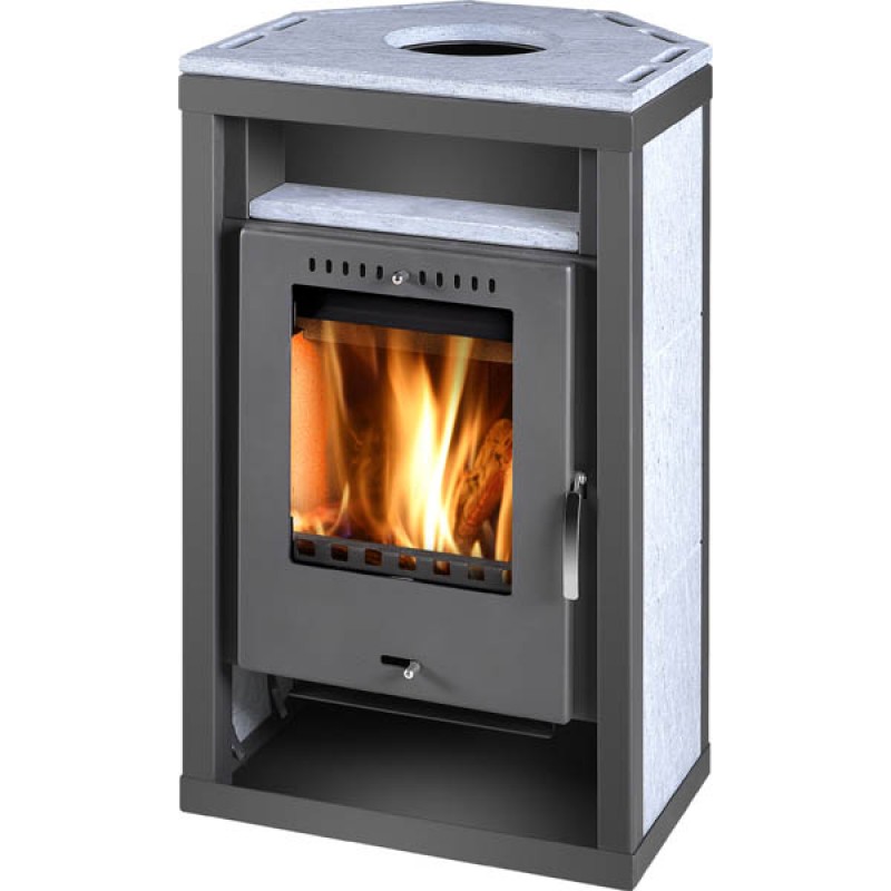 THORMA GENT Krbová kamna rohová černá/mastek