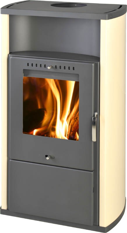 THORMA NANCY Krbová kamna černá/béžová