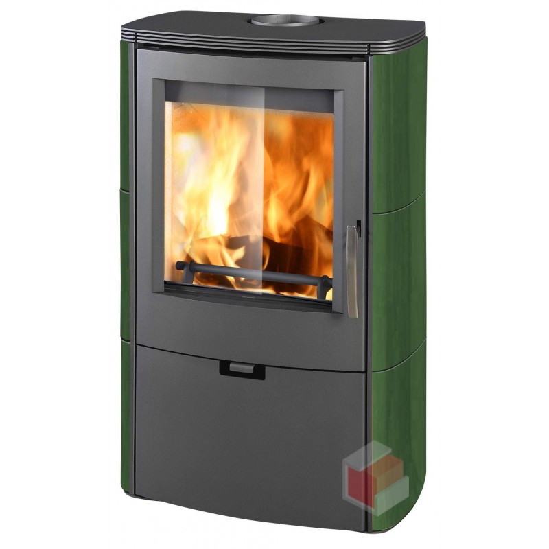 THORMA FALUN Krbová kamna šedá/olivovozelená