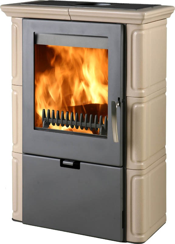 THORMA LANDSHUT II Krbová kamna šedá/cappuccino THORMA LANDSHUT II Krbová kamna šedá/cappuccino