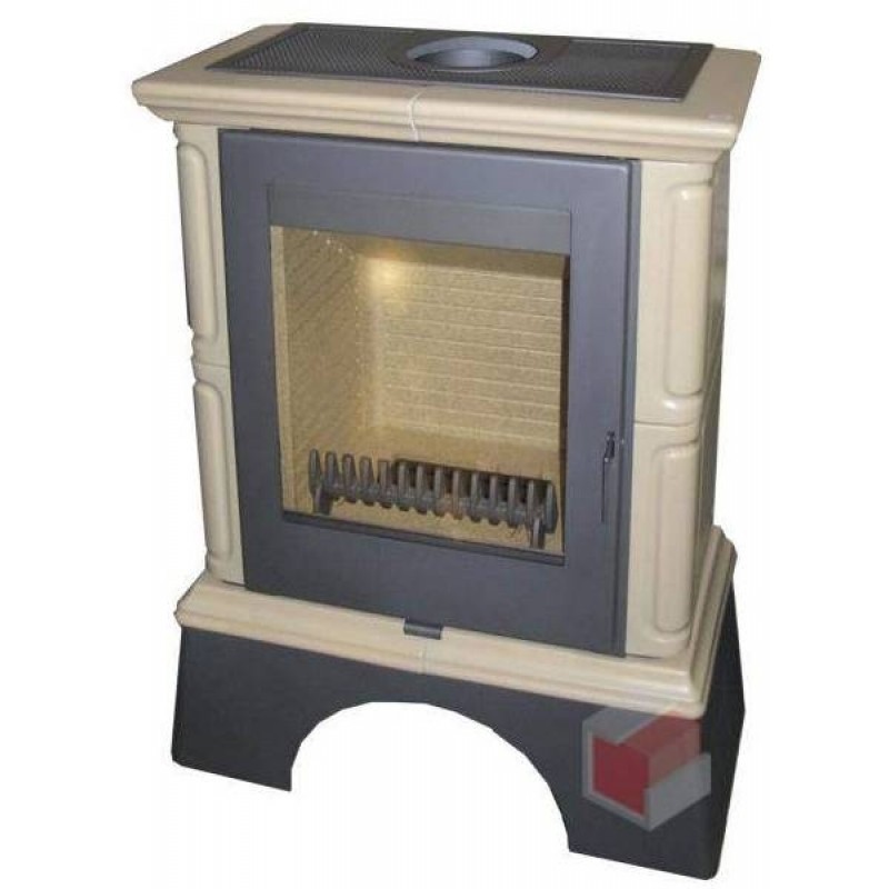 THORMA LANDSHUT Krbová kamna černá/TOP cappuccino