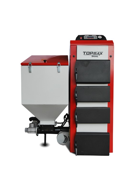 TOPmax Top-DUAL 25 Automatický univerzální kotel na uhlí a dřevo, levý TOP440-25-102/L TOPmax Top-DUAL 25 Automatický univerzální kotel na uhlí a dřevo, levý TOP440-25-102/L