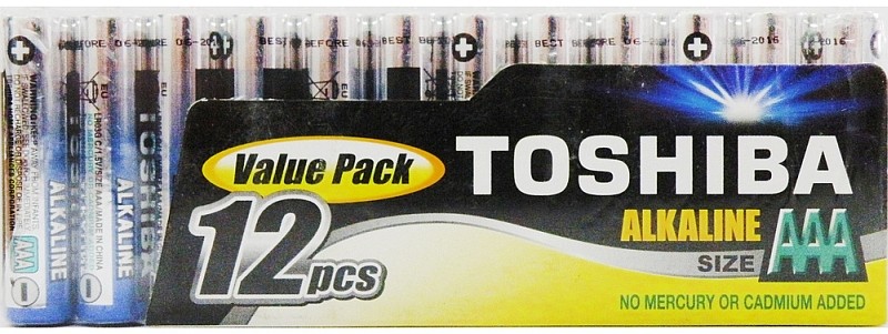 TOSHIBA Alkalické tužkové baterie G LR03 12S MP-12 AAA 35040111