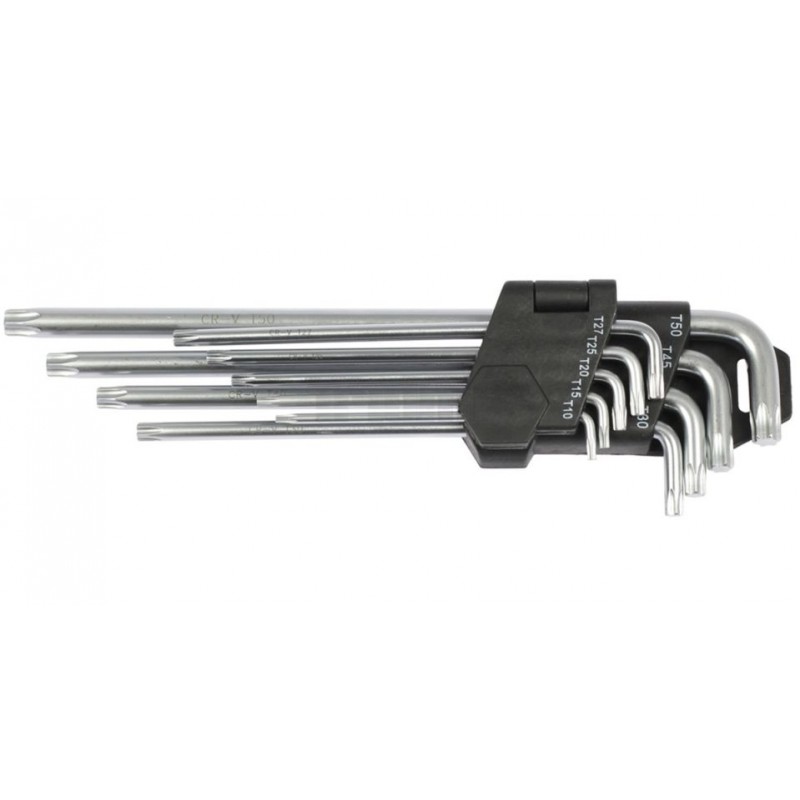 Klíče zástrčné Torx T10 - T50, sada 9 dílů, 100-00610 Klíče zástrčné Torx T10 - T50, sada 9 dílů, 100-00610