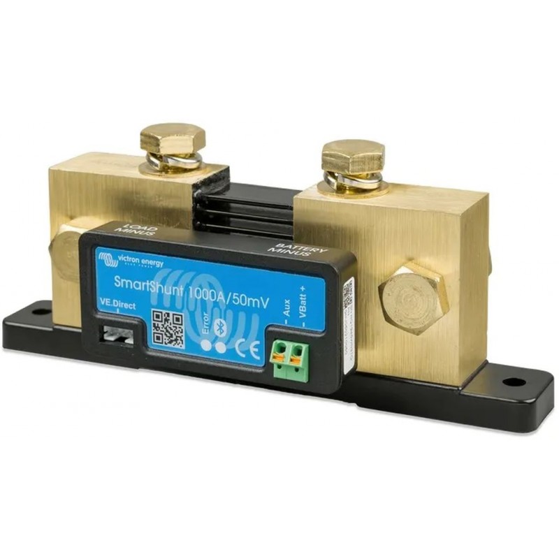 Victron Energy SmartShunt Sledovač stavu baterie IP21 1000A SHU050210050 Victron Energy SmartShunt Sledovač stavu baterie IP21 1000A SHU050210050