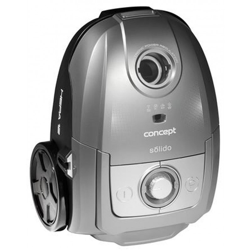 CONCEPT VP8073 Sáčkový vysavač 700 W Solido, stříbrná vp8073 CONCEPT VP8073 Sáčkový vysavač 700 W Solido, stříbrná vp8073
