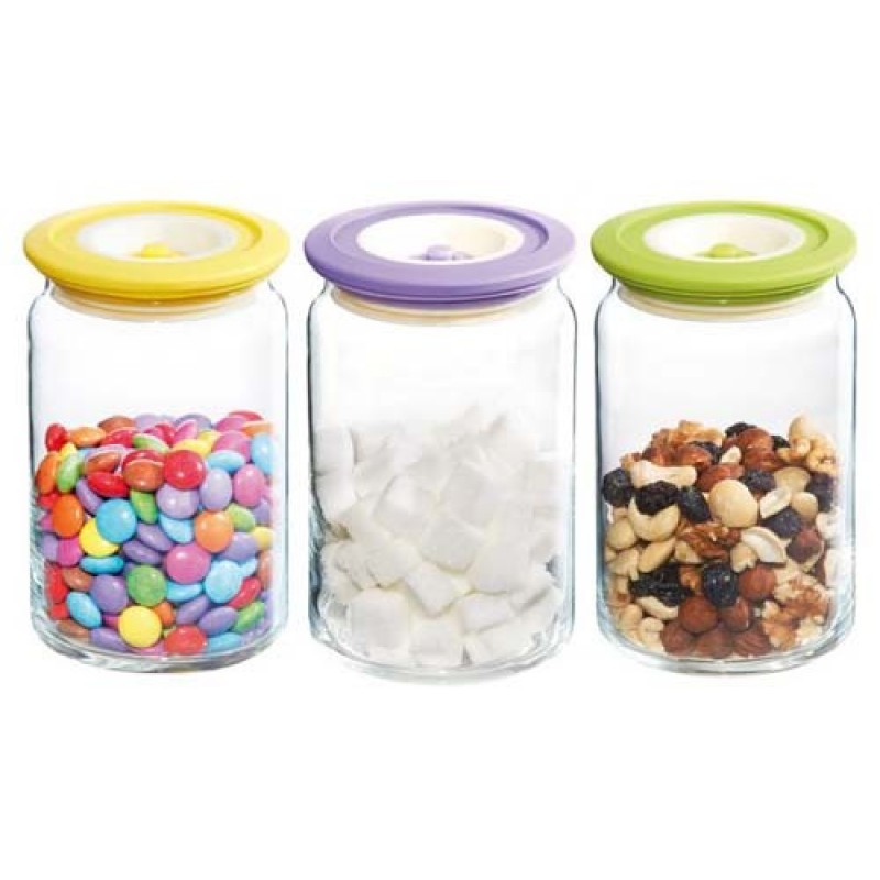 STONELINE Vakuové nádoby 750ml, vícebarevná, sada 4 ks, WX-14068