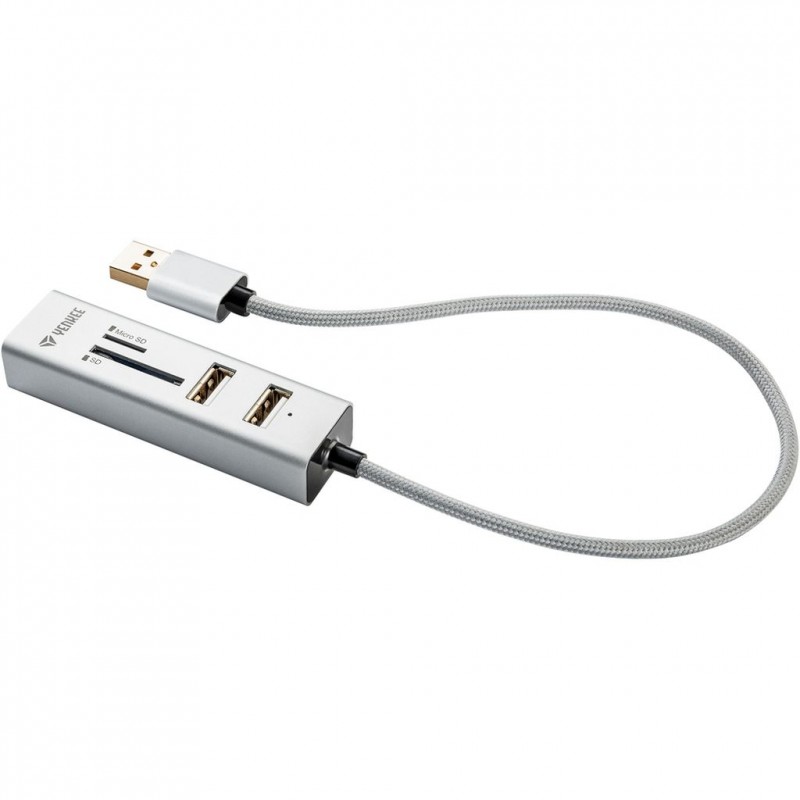 YENKEE COMBO YHC 101SR USB HUB+čtečka bílá 45012401 YENKEE COMBO YHC 101SR USB HUB+čtečka bílá 45012401