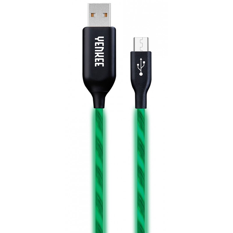 YENKEE YCU 231 GN LED Micro USB kabel 35052176