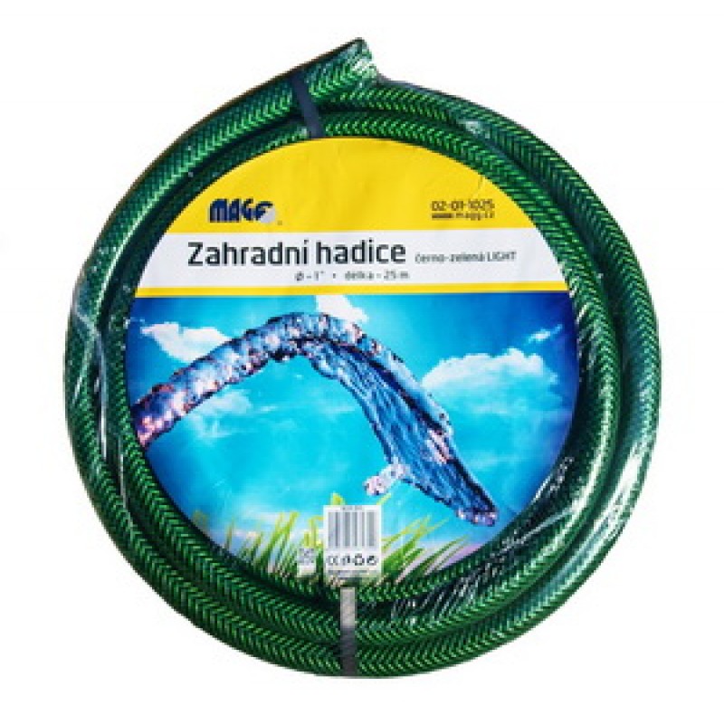 Zahradní hadice černo-zelená LIGHT 1/2" - balení 25m 02-01-1225 Zahradní hadice černo-zelená LIGHT 1/2" - balení 25m 02-01-1225