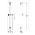NOVASERVIS METALIA 12 posuvný držák sprchy 622 mm chrom 0239,0