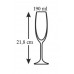 BANQUET Bistro Crystal sklenice na šampaňské, 190ml, 6ks, 02B4G002190