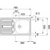 Franke ETN 614 NOVA 6/4" 78x43, nerezový dřez (se zátkou) 101.0363.371