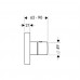 Hansgrohe AXOR STARCK Highflow termostat pod omítku 12x12 DN20, chrom 10755000
