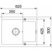 Franke Maris MRG 611-62, 620x500 mm, fragranitový dřez, kašmír 114.0494.643