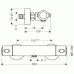 Hansgrohe Ecostat 1001 SL Sprchový termostat DN15 na stěnu, chrom 13261000