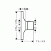 Hansgrohe AXOR MASSAUD Termostat pod omítku, chrom 18740000