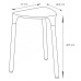 SAPHO YANNIS 217202 koupelnová stolička 37x43,5x32,3 cm, bílá