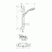 Hansgrohe CROMA 100 Sprchová kombinace Multi / Ecostat E 0,65 m DN15, chrom 27056000