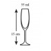 VETRO-PLUS Twist sklenice na likér, 55ml, 6ks, 3344612