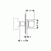 Hansgrohe AXOR UNO2 Uzavírací ventil pod omítku DN15/DN20, chrom 38976000