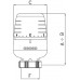 IVAR T 5000 termostatická kapalinová hlavice bílá 501172