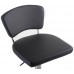 G21 Barová židle Redana koženková s opěradlem, černá 60023091